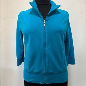 Turquoise Zip-Up Jacket